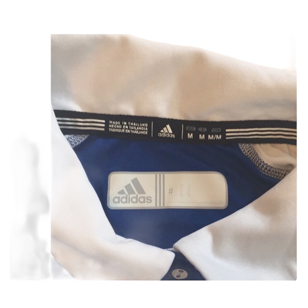 Adidas Climalite Down Button Sports Shirt Size M - Picture 7 of 15
